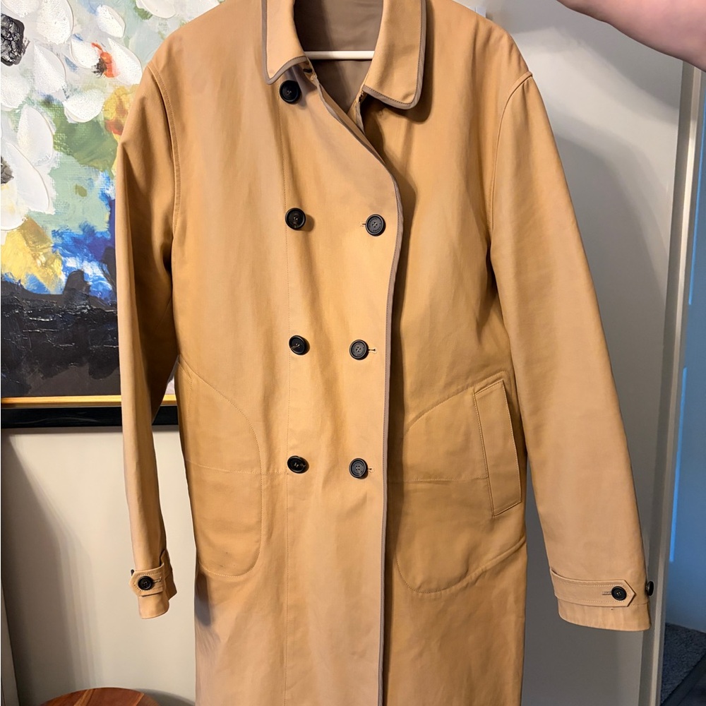 Burberry Tan Double-Breasted Trench Coat (reversible!)